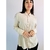 camisa bege manga longa feminina TAM G - comprar online