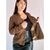 blazer marrom feminino TAM P na internet