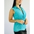 blusa azul feminina decote TAM 38 - loja online