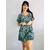 Vestido azul estampado boho TAM G