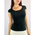 Blusa preta de tricô feminina TAM M