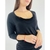 Blusa preta feminina com babado TAM M - comprar online