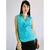 blusa azul feminina decote TAM 38