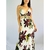 vestido longo branco floral TAM P - Qnova Second Hand