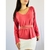 blusa rosa manga longa flare com laço TAM G - comprar online