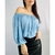 blusa azul ombro a ombro TAM M - loja online