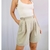 *short de alfaiataria bege feminino TAM P