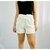 short branco linho feminino TAM P - Qnova Second Hand