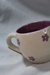 Taza con flores moradas - comprar en línea