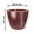 Vaso de Polietileno Classic Redondo N°33 Nutriplan Rubi - comprar online