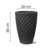 Vaso Diamante Conico N°38 Nutriplan Preto - comprar online