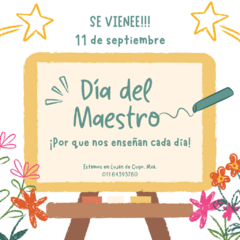 11 De Septiembre | Día del Maestro