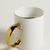 MUG RECTO BORDE Y ASA GOLD 330 ML - CASANOVA HOGAR