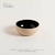 BOWL KORBA NEGRO BRILLANTE CON BEIGE 15 CM - comprar online