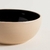 BOWL KORBA NEGRO BRILLANTE CON BEIGE 15 CM - CASANOVA HOGAR