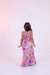 Vestido longo rosa floral - comprar online