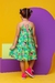 Vestido floresta verde - Marias Moda Infanto Juvenil