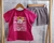 Conjunto gatinho blusa rosa pink