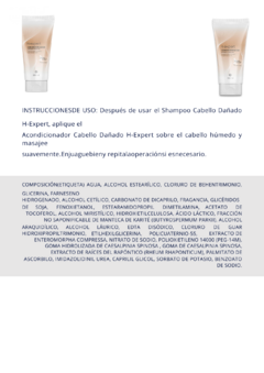 ACONDICIONADOR H-EXPERT CABELLO DAÑADO200ML - MarCosmetics Chile