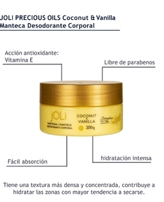 Joli Manteca Precious oils coco y vainilla 200g - comprar online