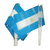 BANDERA ARGENTINA PLASTICA 17X24CM POR 12 UNIDADES