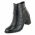 Bota FG Feminina Cano Curto Salto Médio Bloco Preto - FF Importados - comprar online