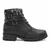 Bota FG Feminina Couro Detalhe Tiras e Fivelas Preto - FF Importados - comprar online