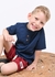 CONJUNTO INFANTIL CAMISETA TIPO BATA SHORTS COM BAINHA DOBRADA TACTEL - loja online