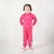 CONJUNTO INFANTIL MENINA MOLETON FLANELADO BICOLOR COM CAPUZ