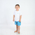 CONJUNTO INFANTIL MENINO CAMISETA E SHORTS DE TACTEL ESTAMPADO