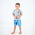 Imagem do CONJUNTO INFANTIL MENINO CAMISETA E SHORTS DE TACTEL ESTAMPADO