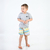 CONJUNTO INFANTIL MENINO CAMISETA E SHORTS DE TACTEL ESTAMPADO