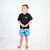 CONJUNTO INFANTIL MENINO CAMISETA E SHORTS DE TACTEL ESTAMPADO - comprar online