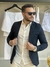 Blazer Just Fit Club Denim - Marinho na internet