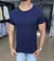 Camiseta Basic Zip-Off - Marinho