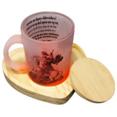 Caneca de Vidro Jateada - comprar online