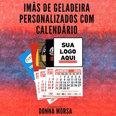 IMÃS DE GELADEIRA COM CALENDÁRIO