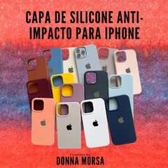 Capa De Silicone Anti-Impacto Para iPhone