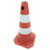 CONE LARANJA E BRANCO - 50CM - PLT2 - REFLETIVO PLASTCOR