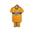 Kit Infantil Tigres I 23/24 - Adidas - Amarelo com detalhes em azul