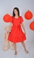 Vestido Infantil princesa Vitória Vermelho