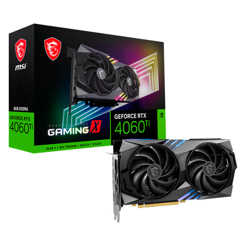 VGA MSI GeForce RTX 4060 Ti GAMING X 8G (2544) - RTX 4060 Ti GAMING X 8G