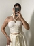 Conjunto Saia e Cropped Off White - It Closet - Roupas Femininas Elegantes e de Qualidade