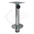 Base Pedestal Inox Giratório Removível P/ Banco Cadeira 40cm