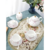 Set Te Cafe Britanico Rosa Floral Porcelana 6 Personas Vajilla - tienda en línea