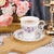 Set Te Cafe Floral Porcelana Morado Británico Para 6 Elegante - Lux Home México 