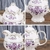 Set Te Cafe Floral Porcelana Morado Británico Para 6 Elegante - tienda en línea