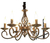 Lampara Techo Led Candelabro Elegante Lujo Frances Vintage