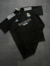 Camisa Real Madrid 23/24 Preta Edição especial Balmain Escudo - Brilhante