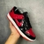 Dunk Low Preto/Vermelho brilhante